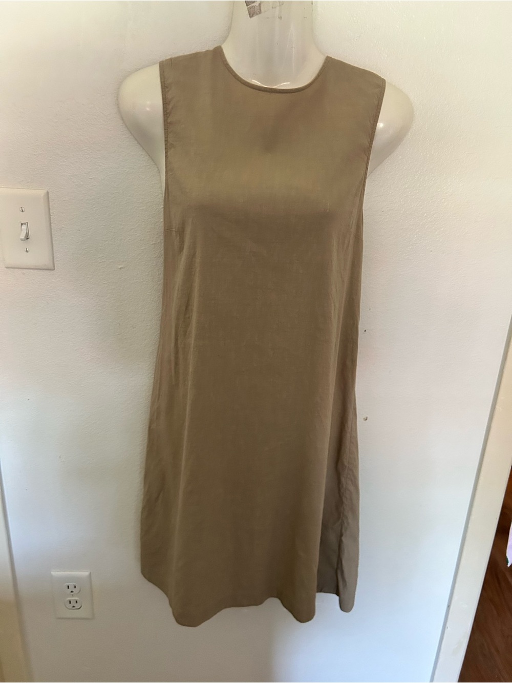 Theory keshelle Shift Dress linen blend with Lace-Up Back - Picture 5 of 7